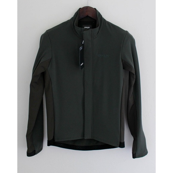 Oakley Jacket Mens Small Green Full Zip Elements Thermal RC Back Pockets - Picture 1 of 8